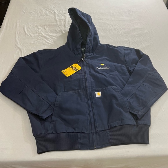 Carhartt J130 Washed Duck Insulated Active Jacket Gemplers Navy Blue Size XL - Picture 3 of 13